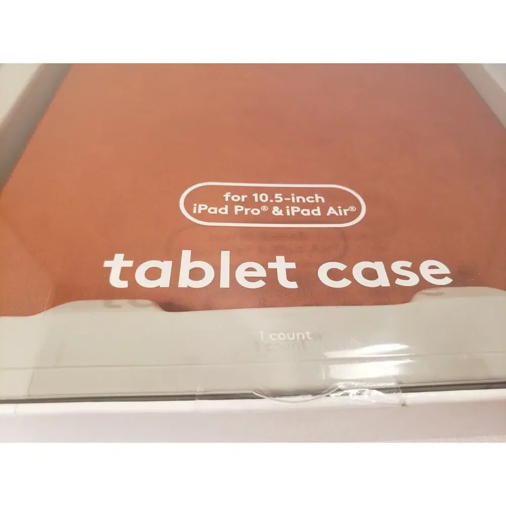 heyday Faux Suede Case for 10.5-inch iPads Tablet. (Tan) any-angle Stand.